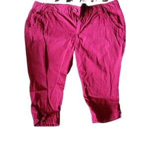 Vibrant Pink Cropped Pants